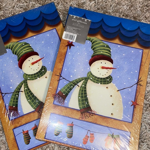 ⭐️FWP Shirt-Sized Gift Boxes in Holiday Motifs - 2 NEW packs of 4 boxes - Picture 6 of 6